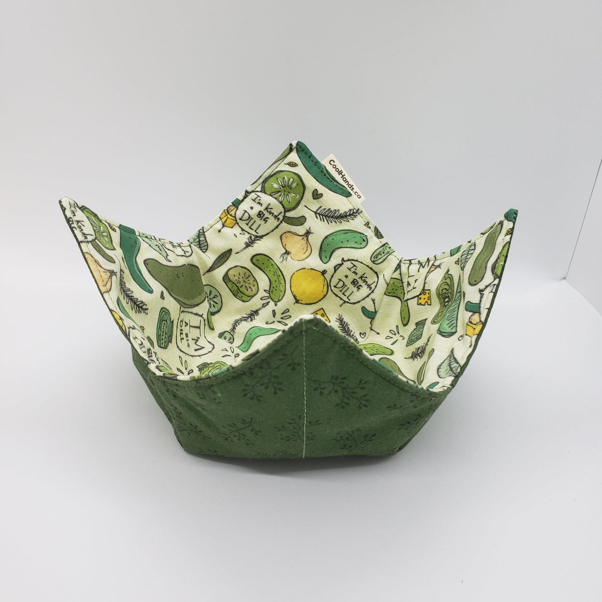 100% Cotton Microwavable Bowl Cozy - Kind of a Big Dill.