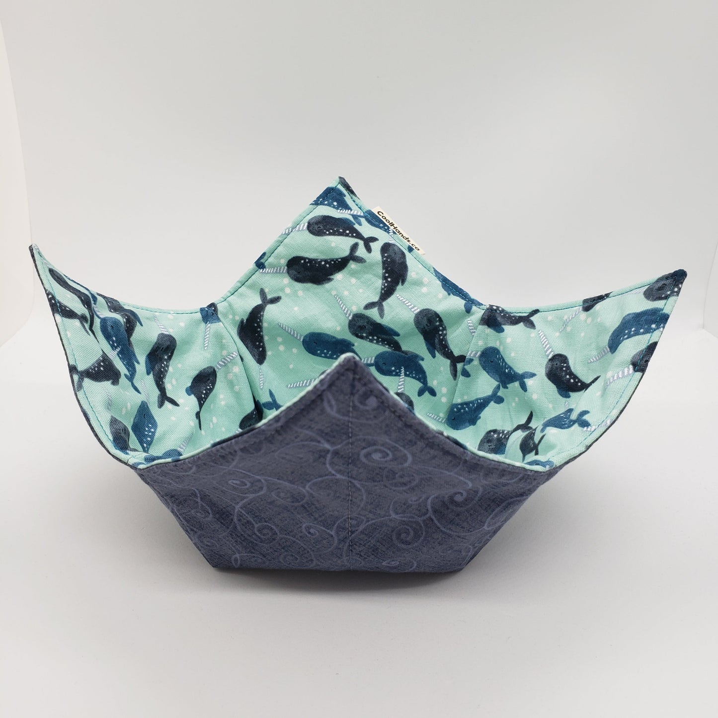 100% Cotton Microwavable Bowl Cozy - Unicorn of the Sea