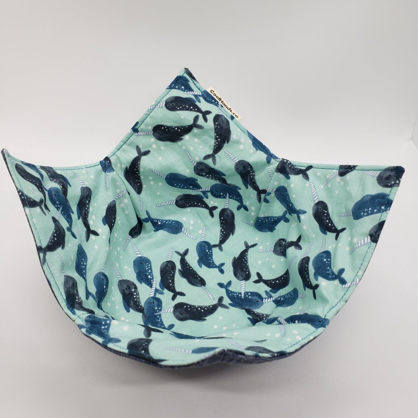 100% Cotton Microwavable Bowl Cozy - Unicorn of the Sea