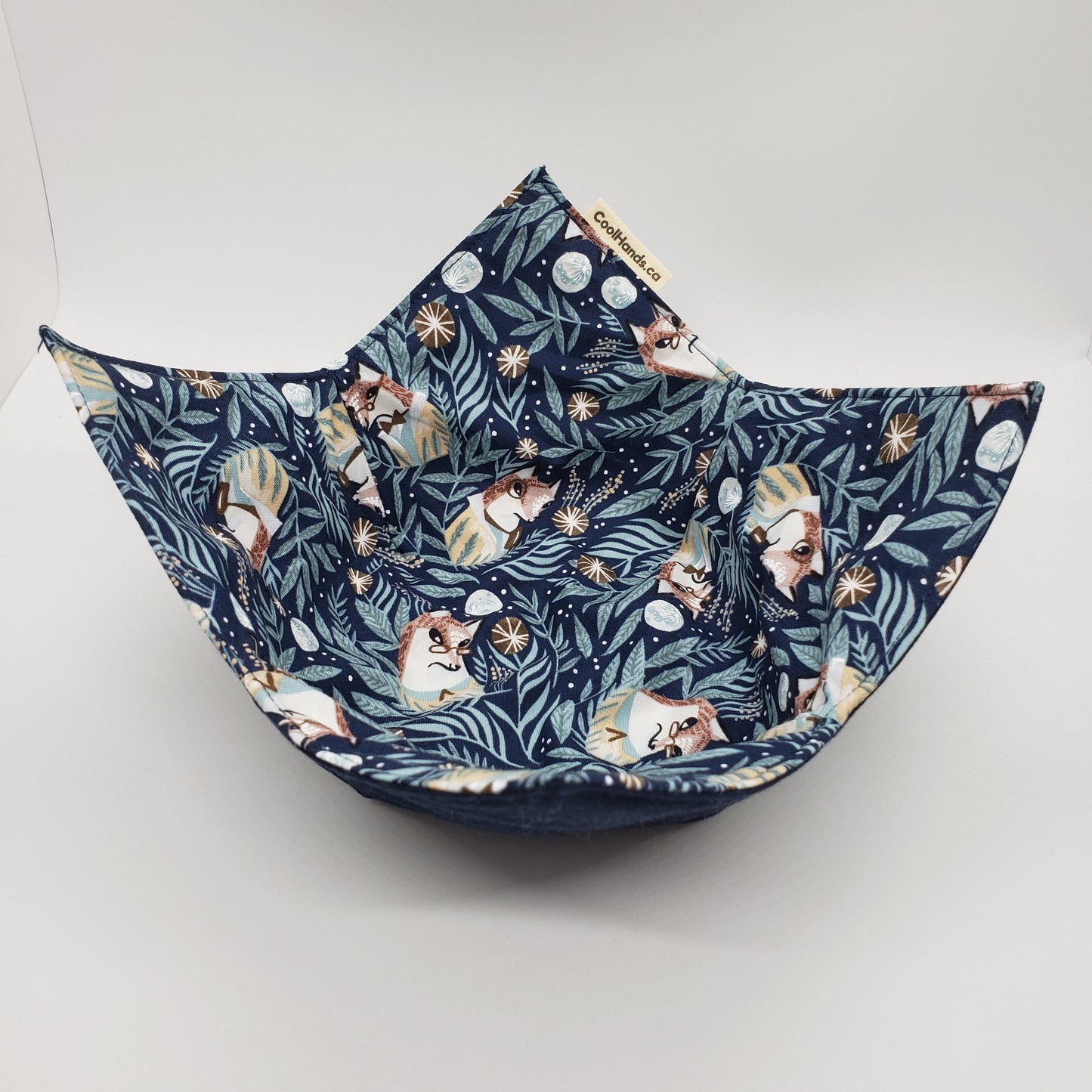 100% Cotton Microwavable Bowl Cozy - Clever As A Fox
