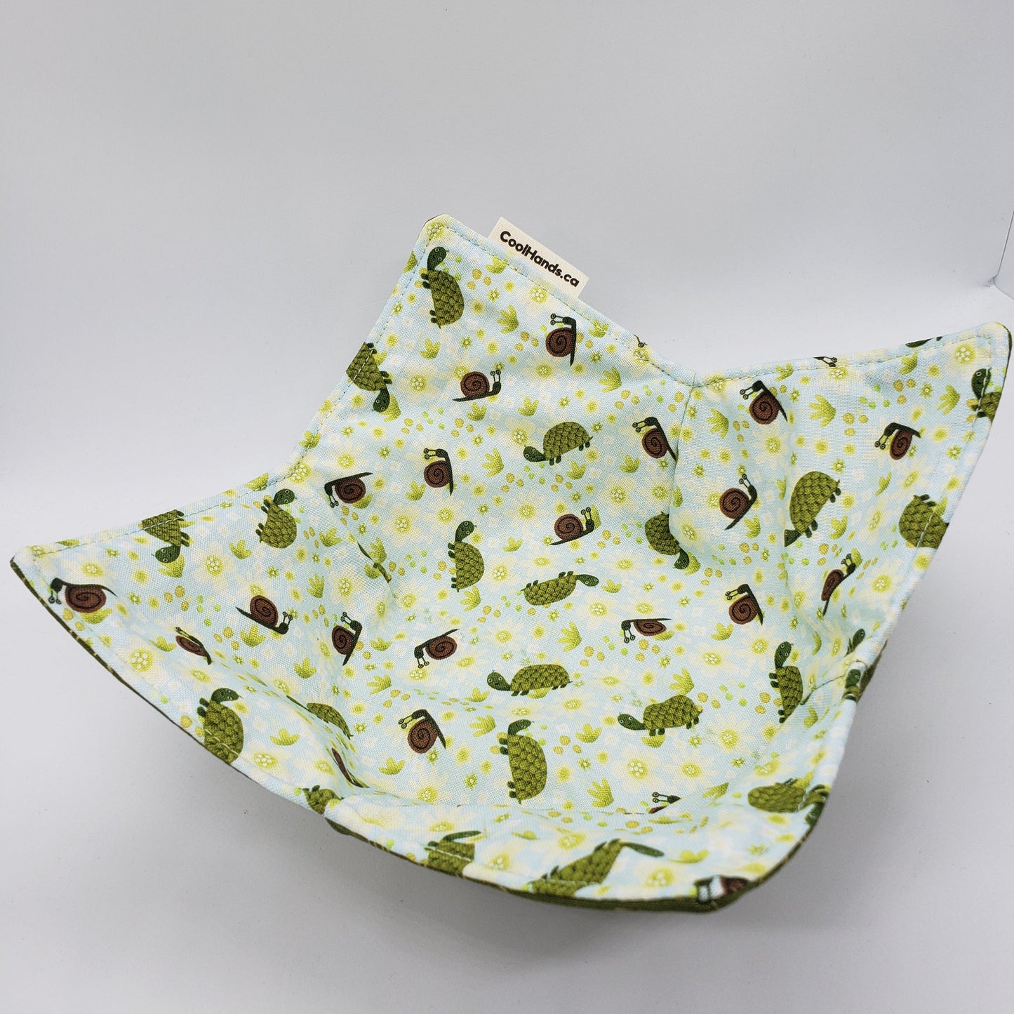 100% Cotton Microwavable Bowl Cozy - Slow and Steady
