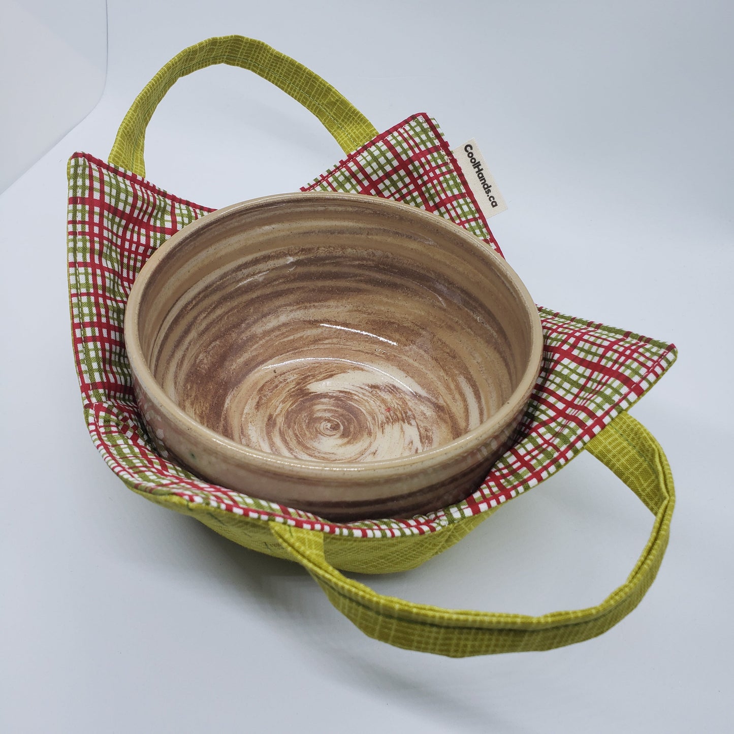 100% Cotton Microwavable Bowl Cozy - Made with Finger Loops