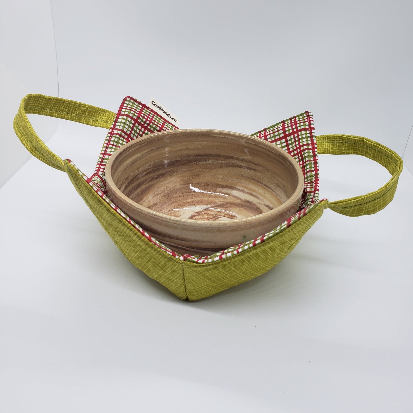 100% Cotton Microwavable Bowl Cozy - Made with Finger Loops