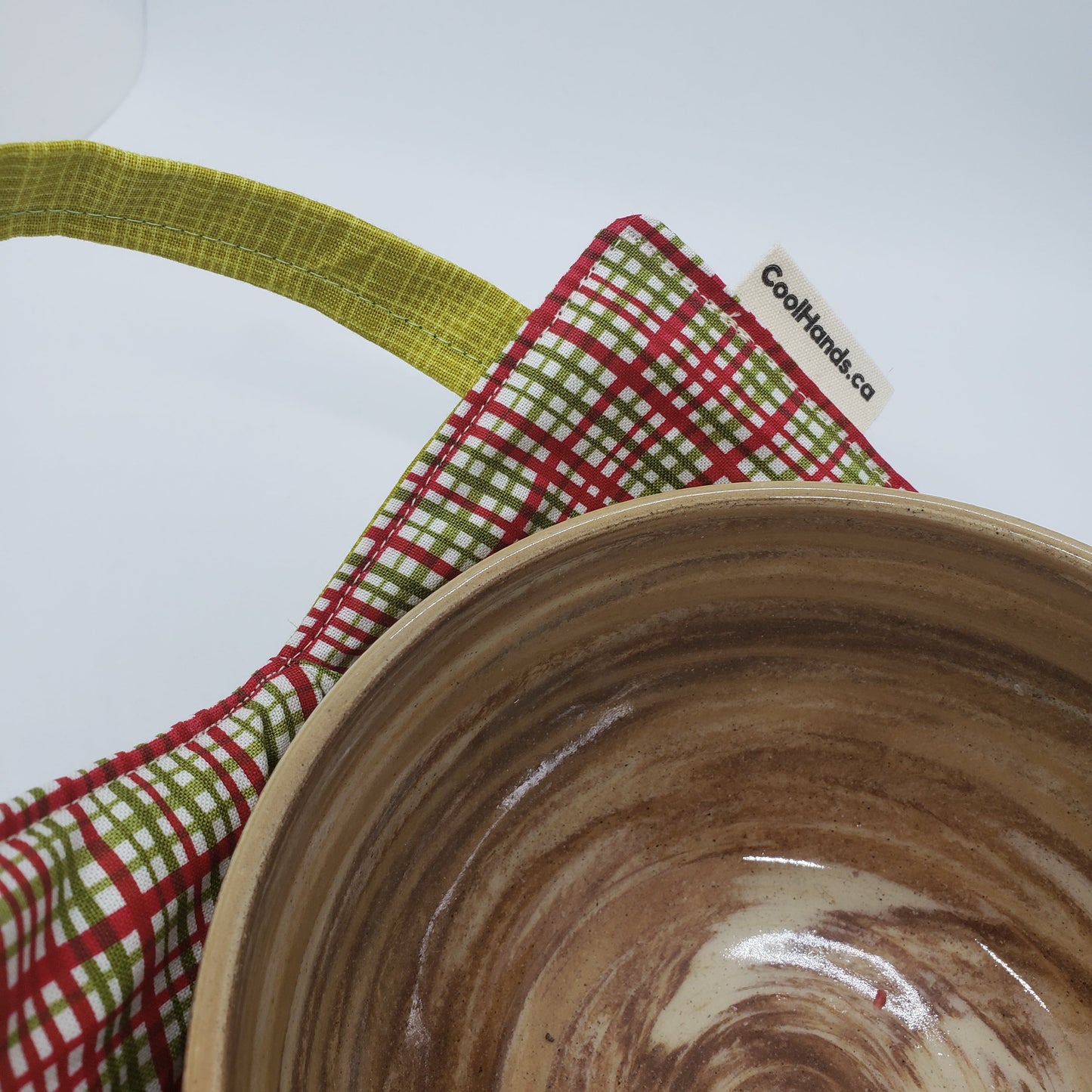 100% Cotton Microwavable Bowl Cozy - Made with Finger Loops