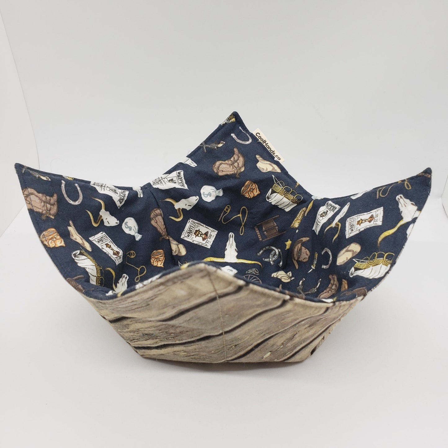 100% Cotton Microwavable Bowl Cozy - Wild, Wild West