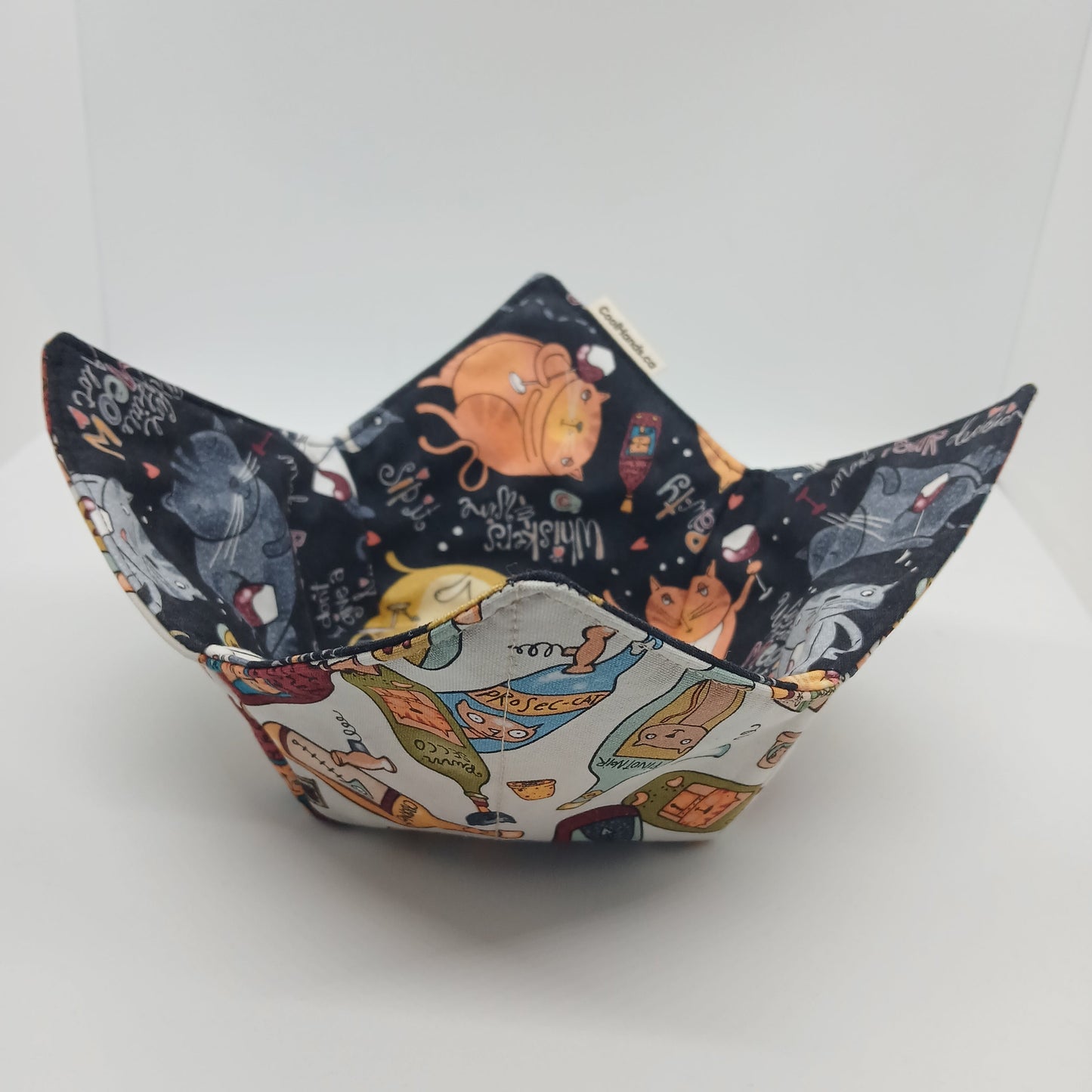 100% Cotton Microwavable Bowl Cozy - We Like to Pawty!