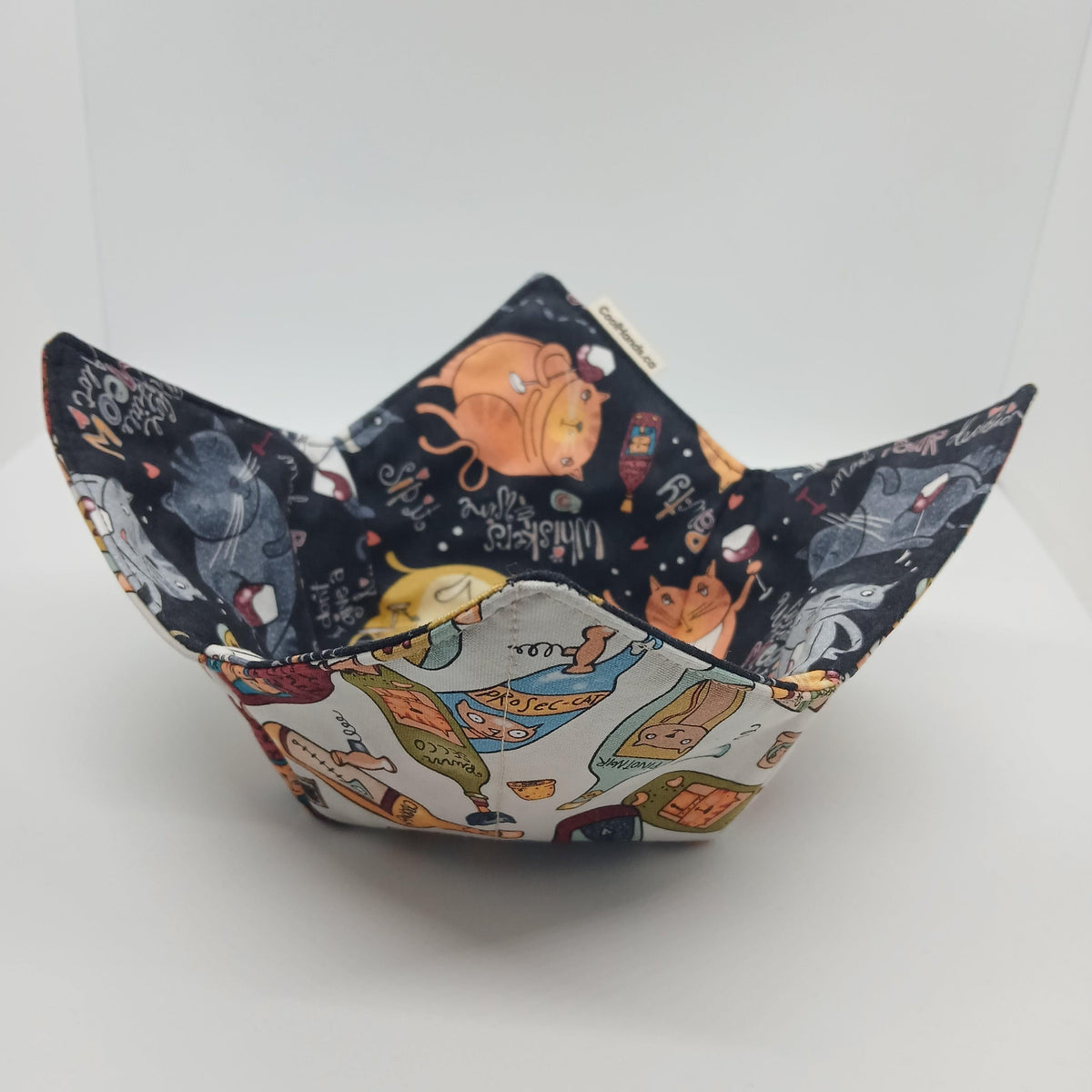 100% Cotton Microwavable Bowl Cozy - We Like to Pawty!.