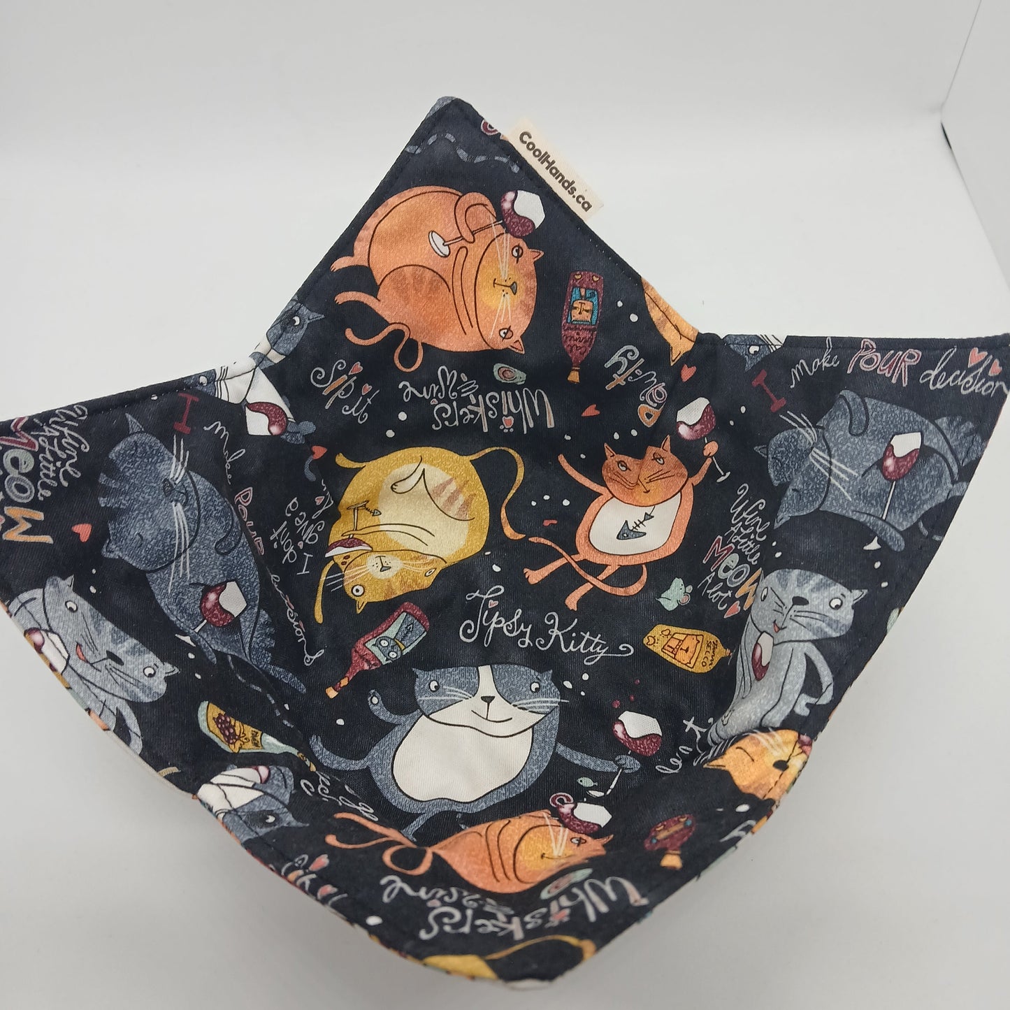 100% Cotton Microwavable Bowl Cozy - We Like to Pawty!