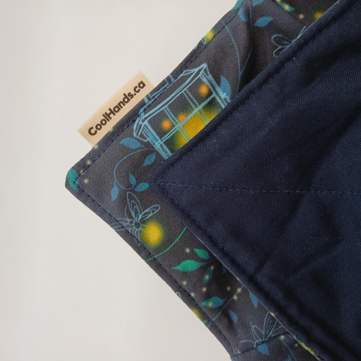 100% Cotton Microwavable Bowl Cozy - Firefly Summer.