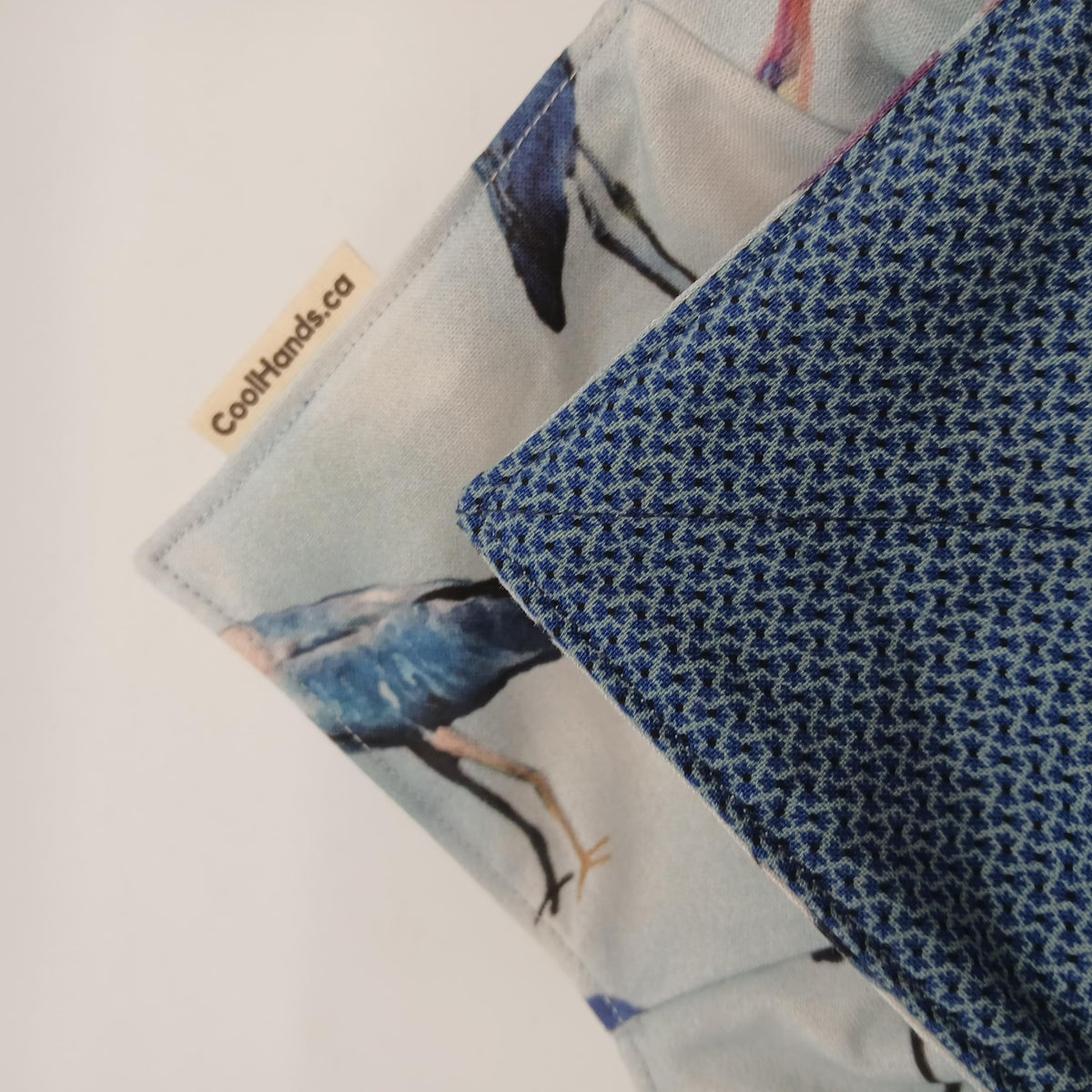 100% Cotton Microwavable Bowl Cozy - Heron There'n Everywhere.