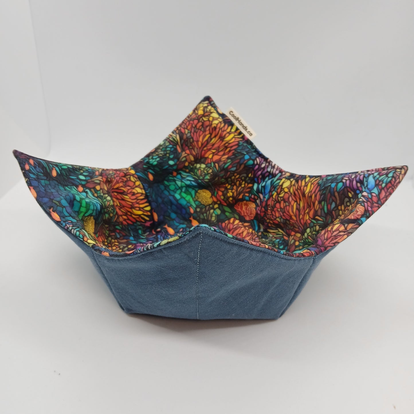 100% Cotton Microwavable Bowl Cozy - With Fronds Like These, Who Needs Anenomes?