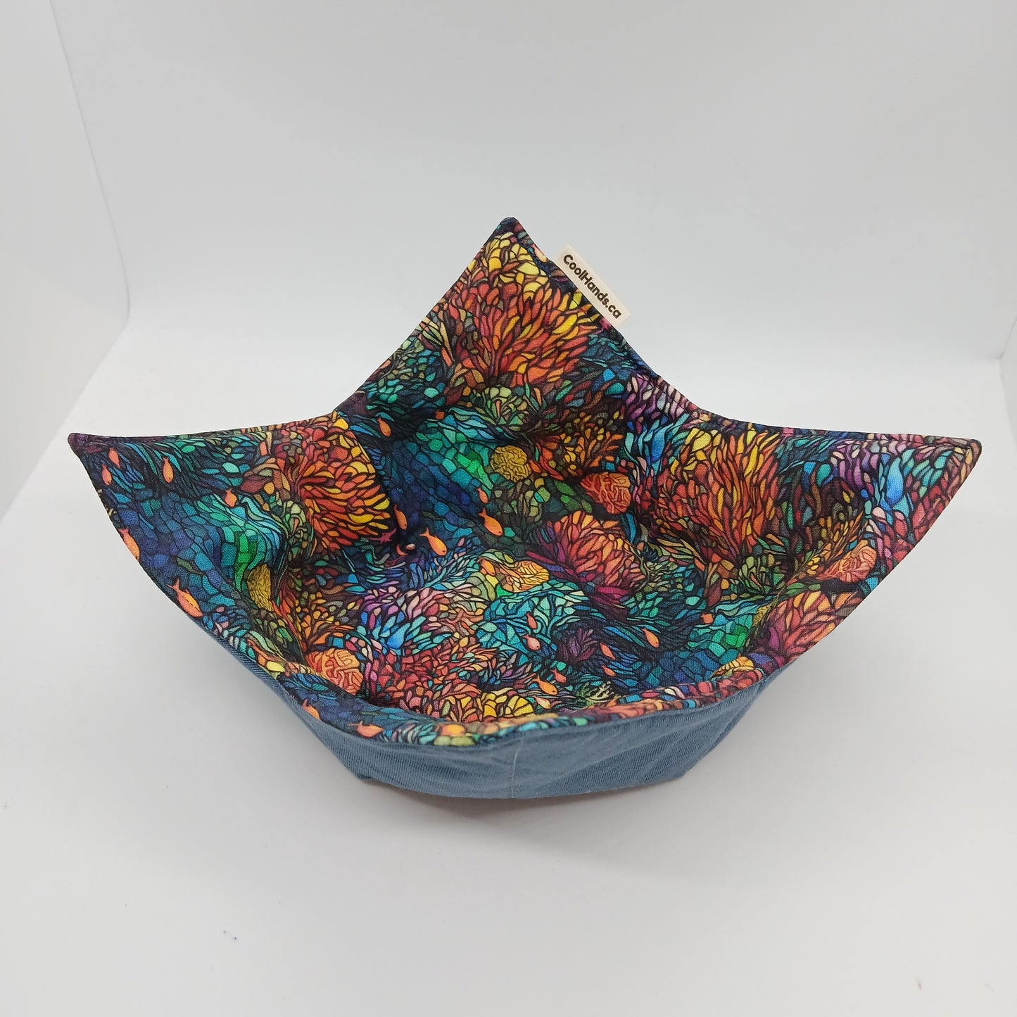 100% Cotton Microwavable Bowl Cozy - With Fronds Like These, Who Needs Anenomes?