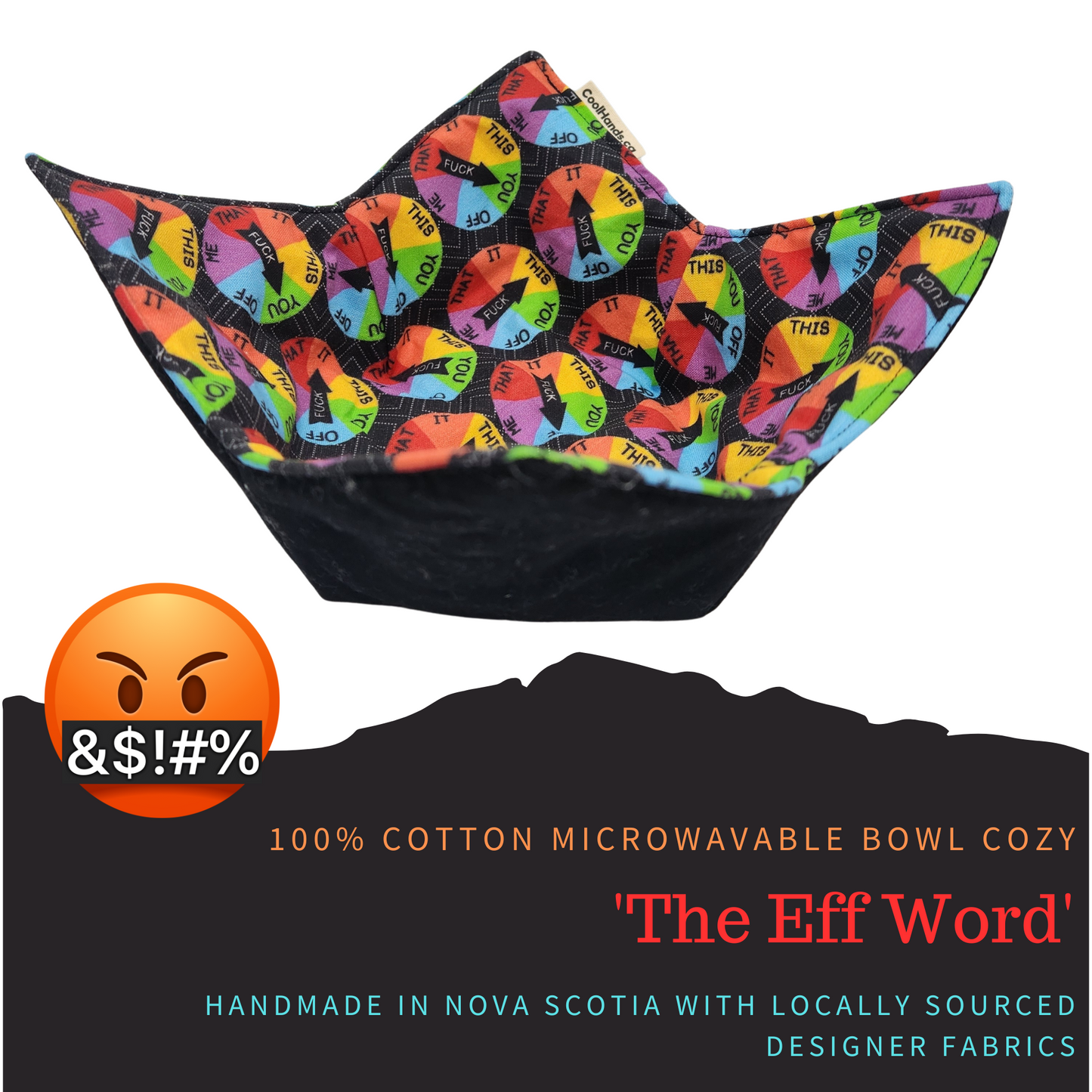 100% Cotton Microwavable Bowl Cozy - The Eff Word