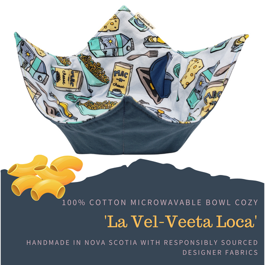 100% Cotton Microwavable Bowl Cozy - La Vel-Veeta Loca