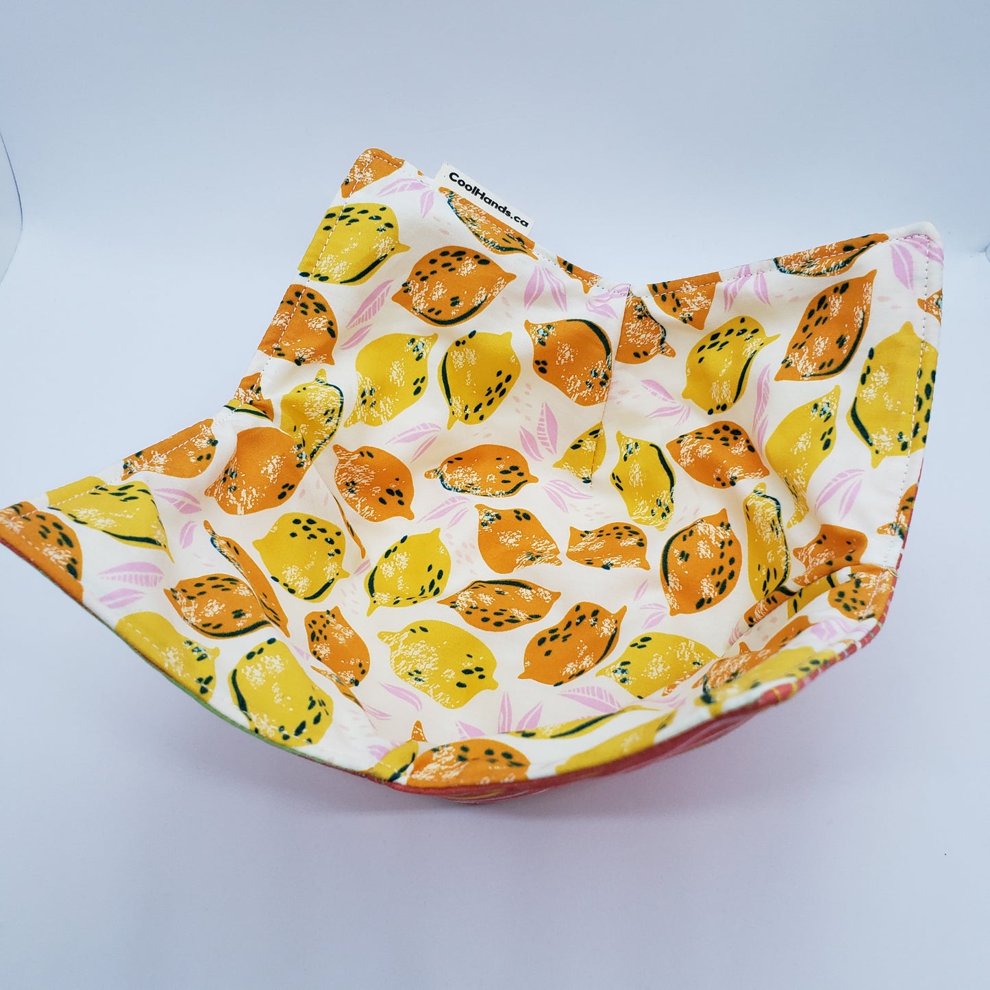 100% Cotton Microwavable Bowl Cozy - When Life Gives You Lemons