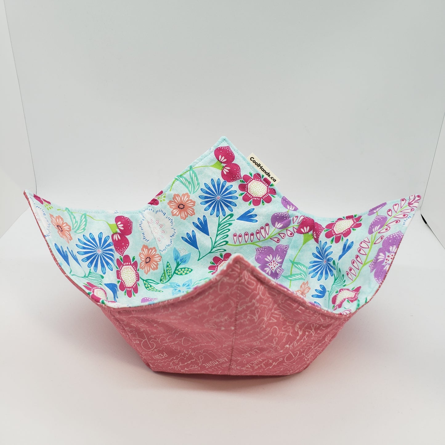 100% Cotton Microwavable Bowl Cozy - 'Blossom and Bloom'