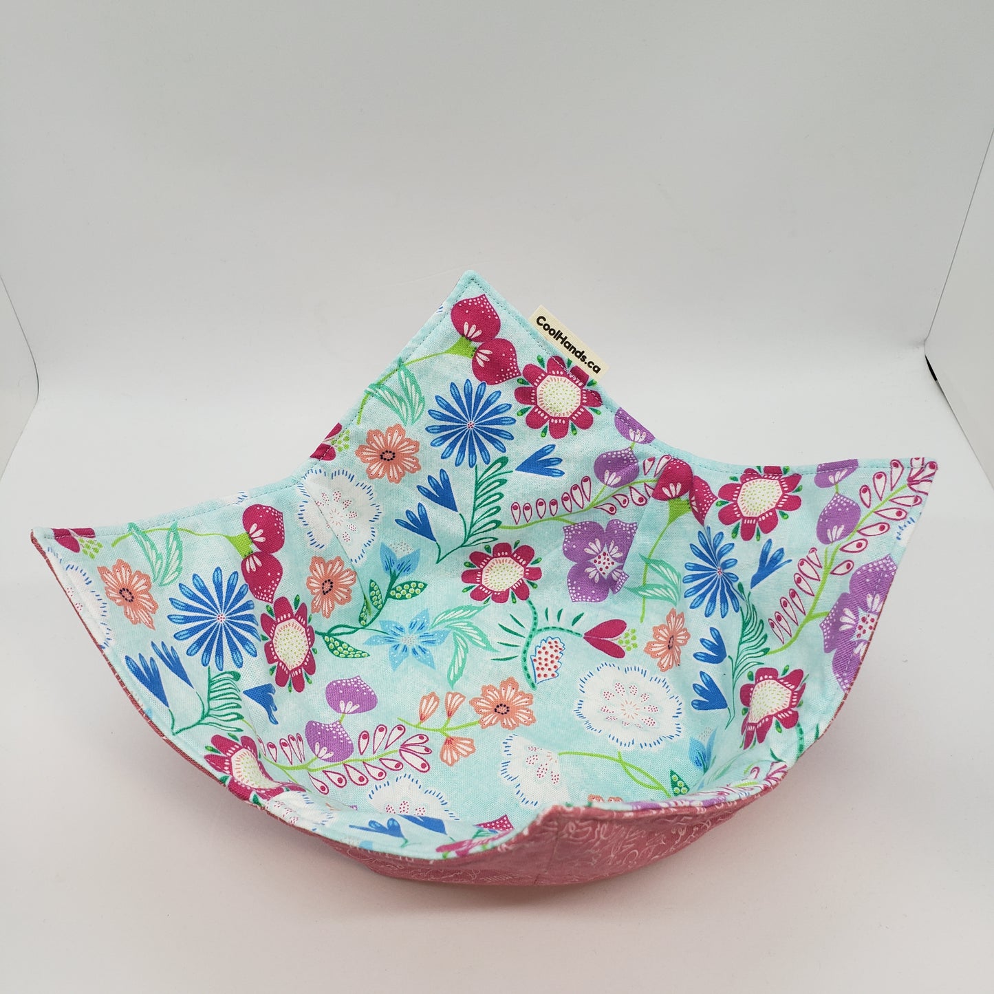 100% Cotton Microwavable Bowl Cozy - 'Blossom and Bloom'