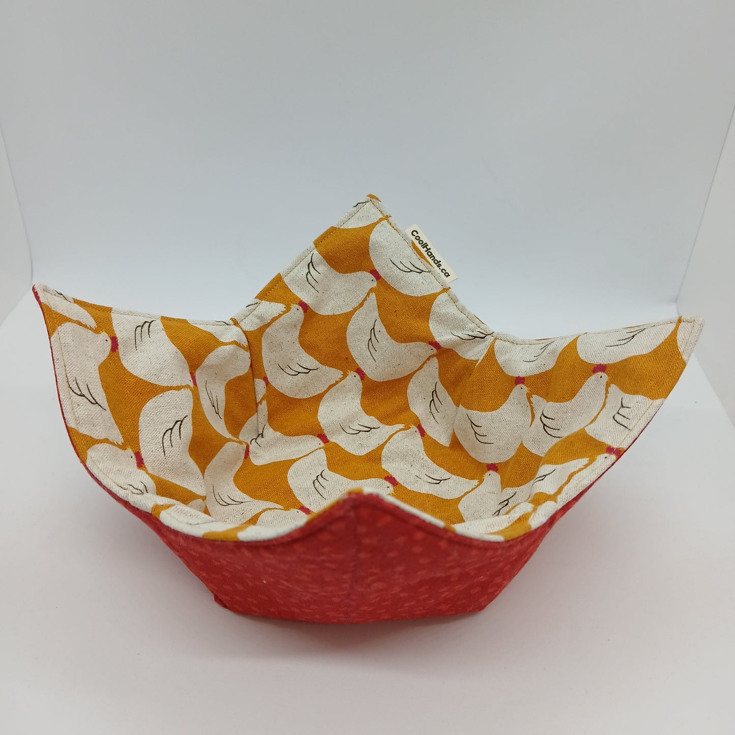 100% Cotton Microwavable Bowl Cozy - Mother Hen