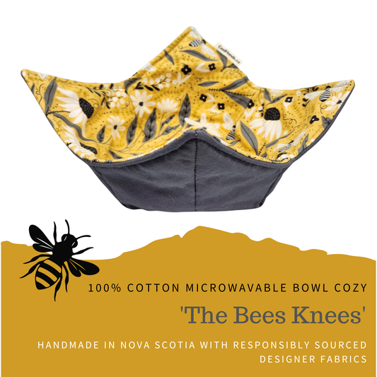 100% Cotton Microwavable Bowl Cozy - The Bees Knees