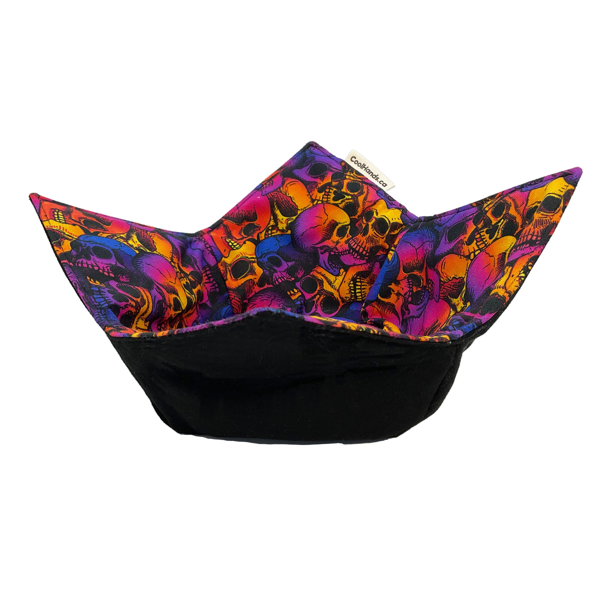 100% Cotton Microwavable Bowl Cozy - Skull-astic