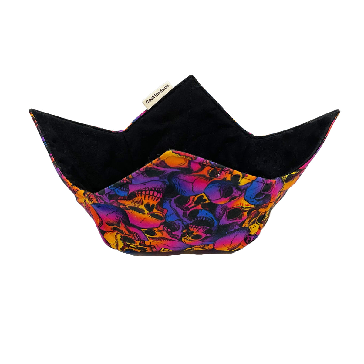 100% Cotton Microwavable Bowl Cozy - Skull-astic