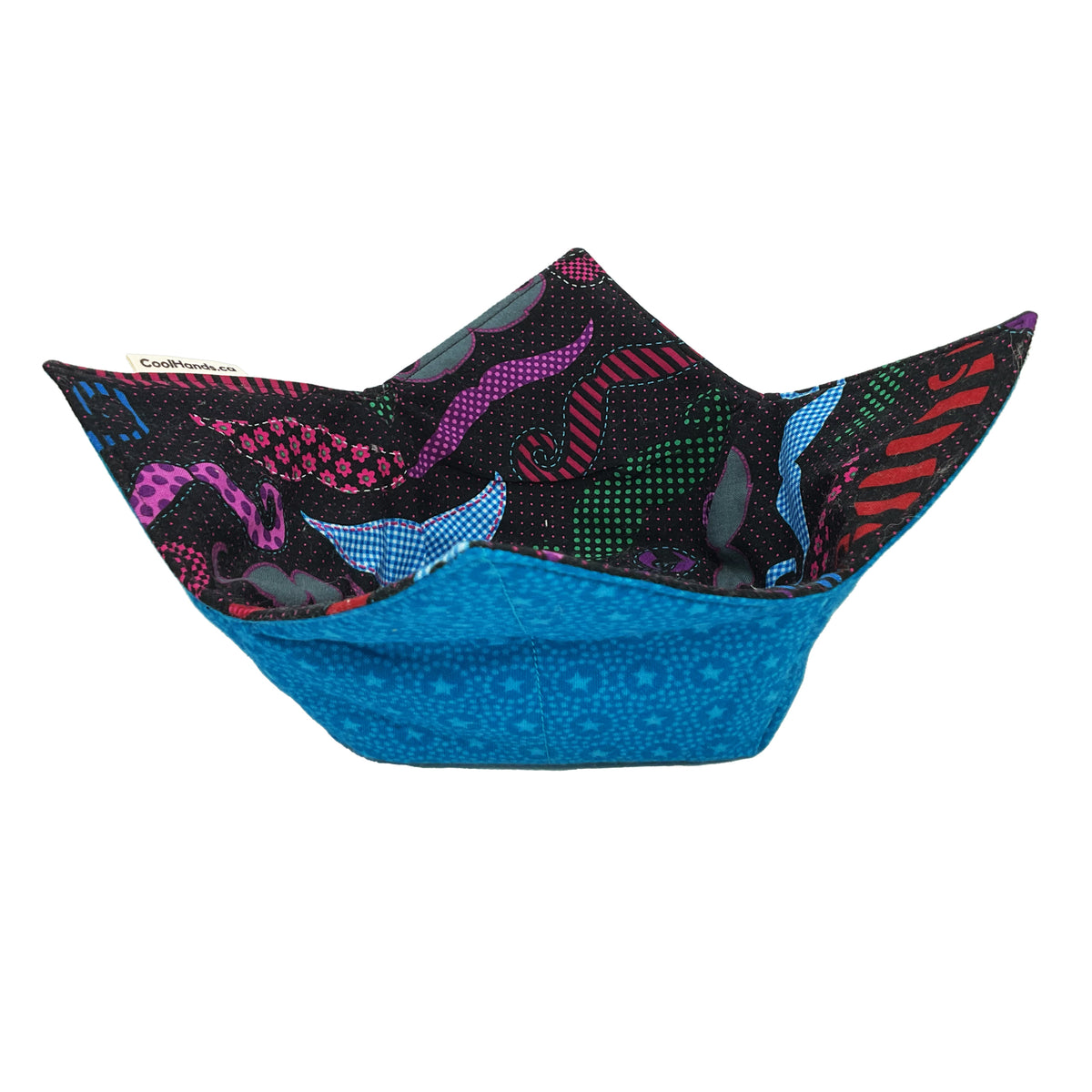 100% Cotton Microwavable Bowl Cozy - Dapper in the Dark