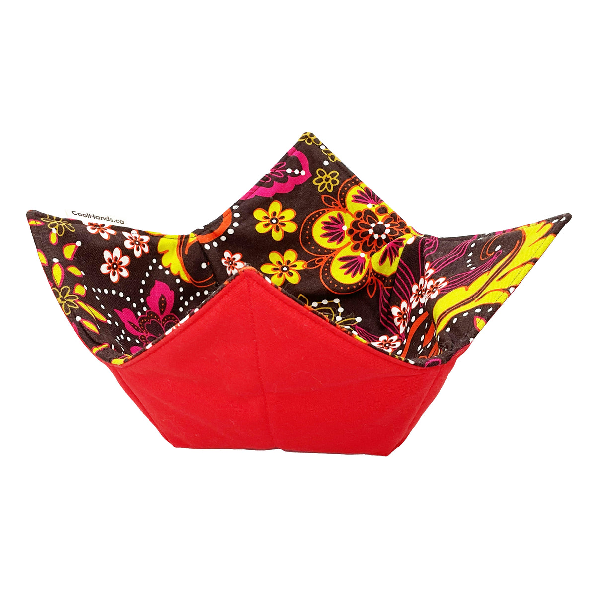 100% Cotton Microwavable Bowl Cozy - Groovy Garden Party