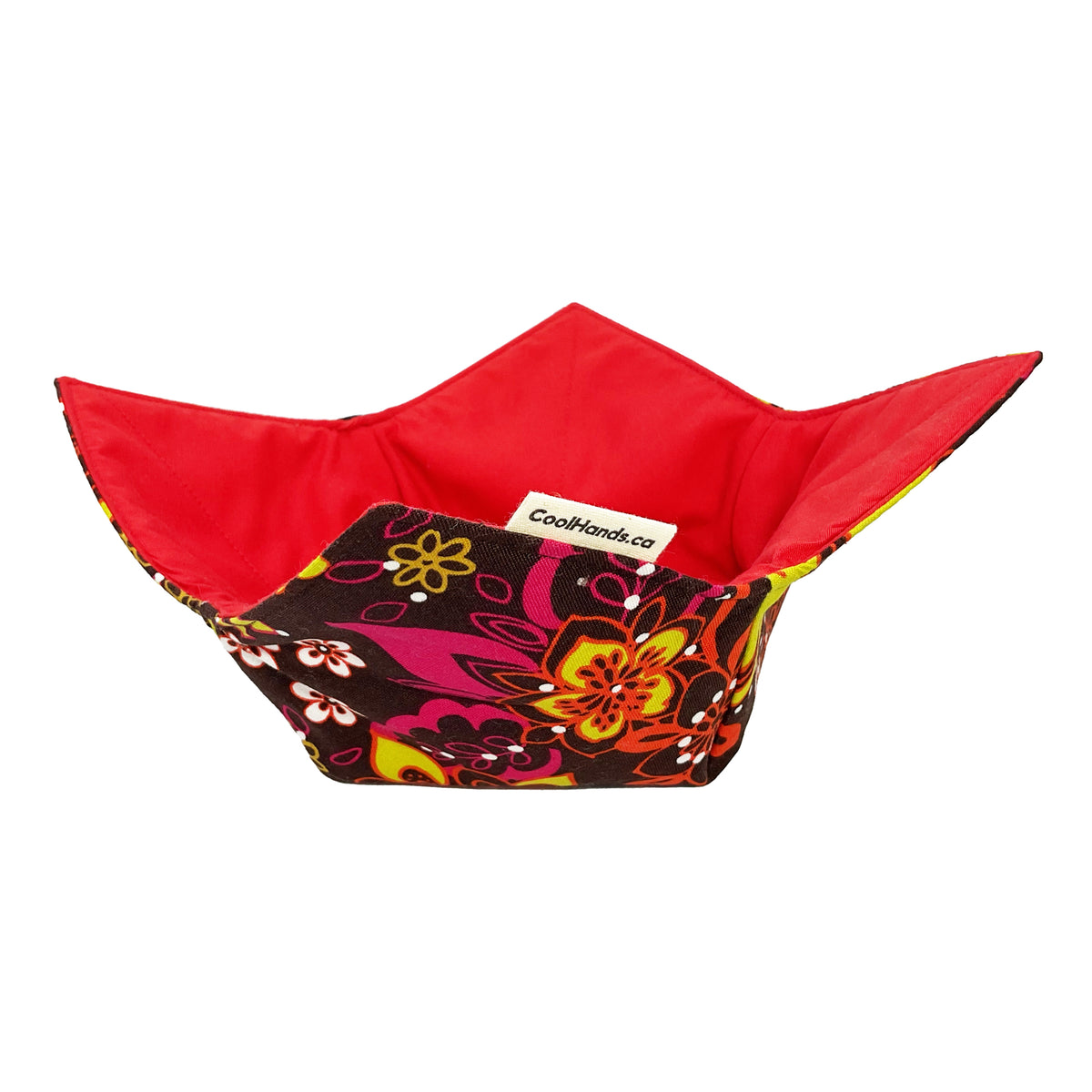 100% Cotton Microwavable Bowl Cozy - Groovy Garden Party