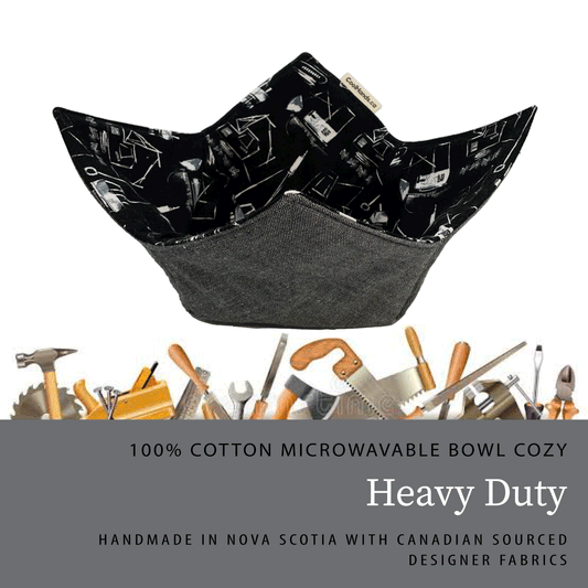 100% Cotton Microwavable Bowl Cozy - Heavy Duty