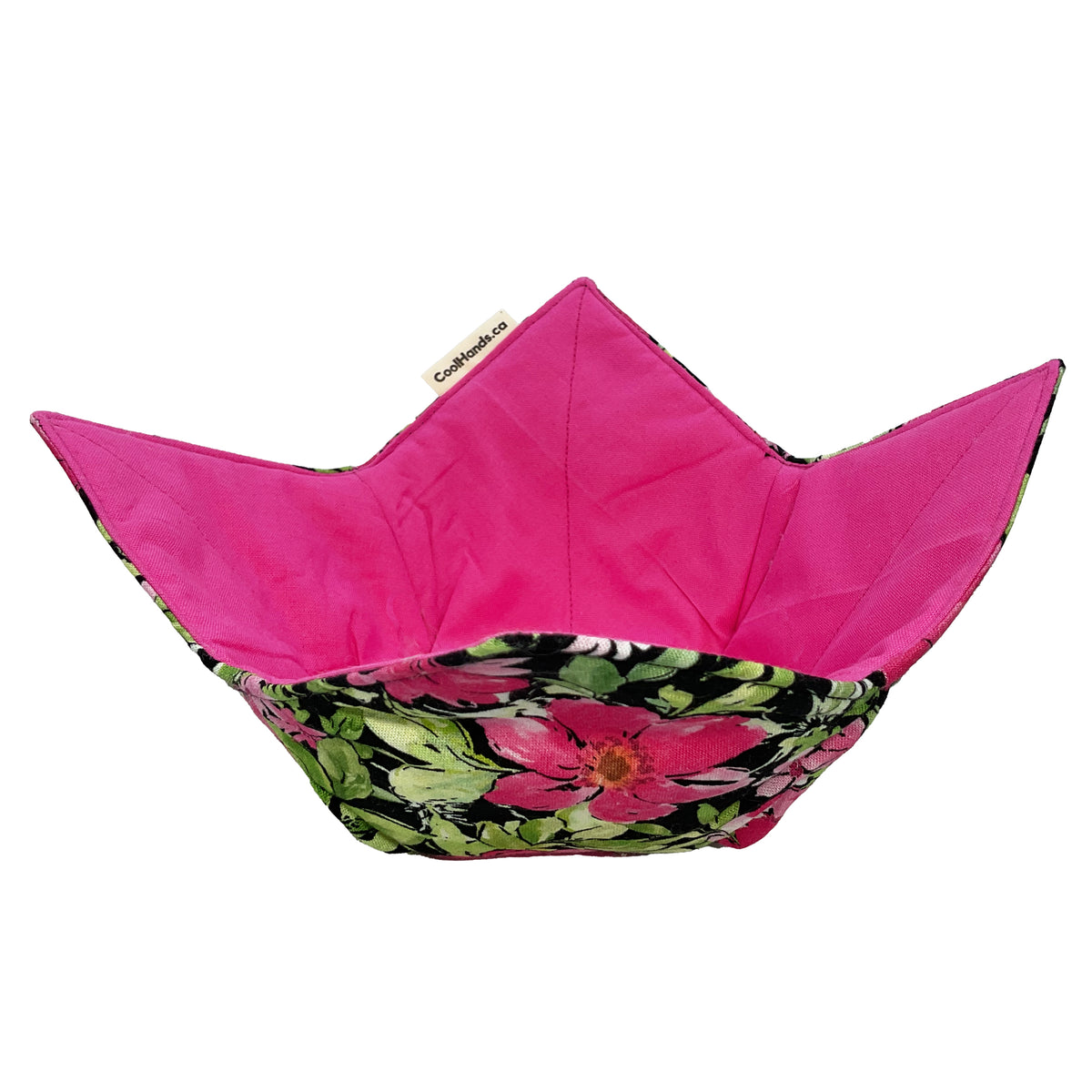 100% Cotton Microwavable Bowl Cozy - Kiss of the Mandevilla