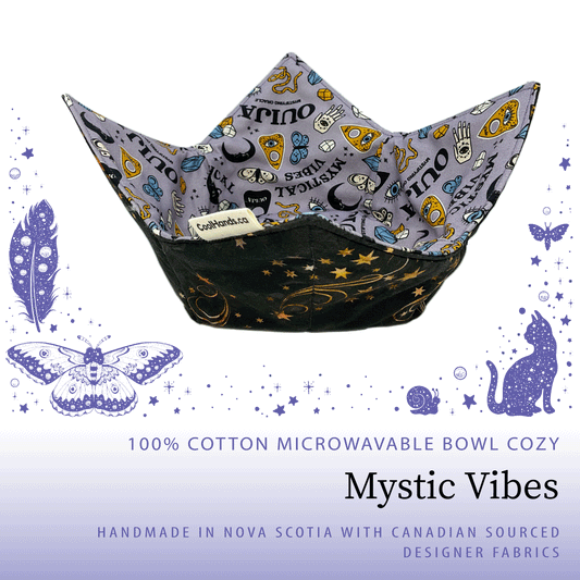 100% Cotton Microwavable Bowl Cozy - Mystic Vibes