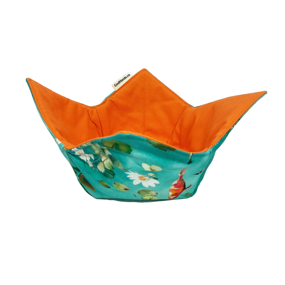 100% Cotton Microwavable Bowl Cozy - Playing Koi