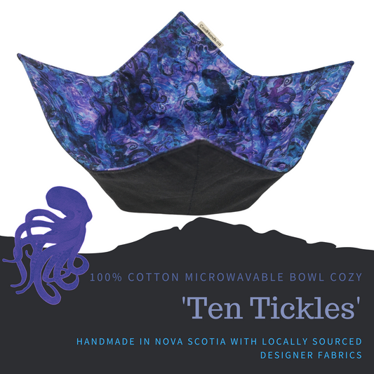 100% Cotton Microwavable Bowl Cozy - Ten Tickles