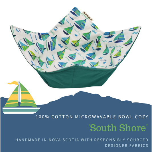 100% Cotton Microwavable Bowl Cozy - South Shore