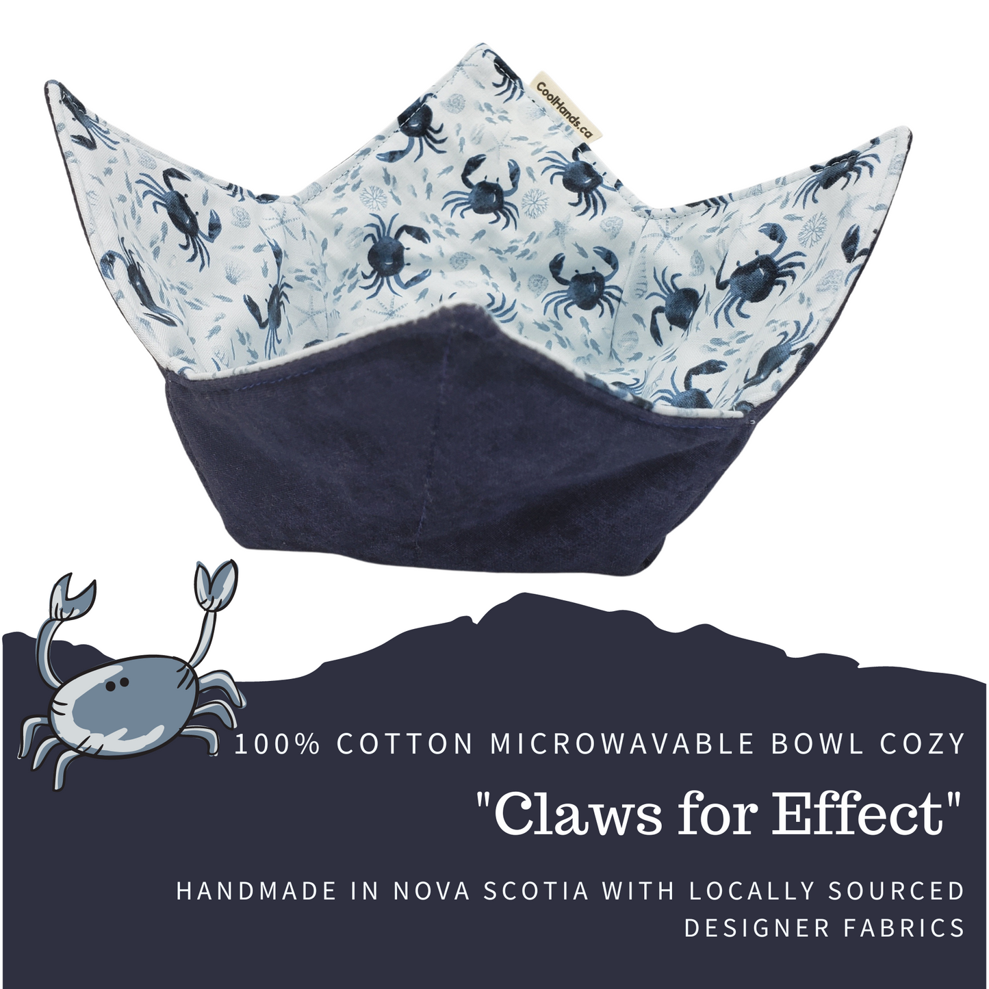 100% Cotton Microwavable Bowl Cozy - Claws for Effect
