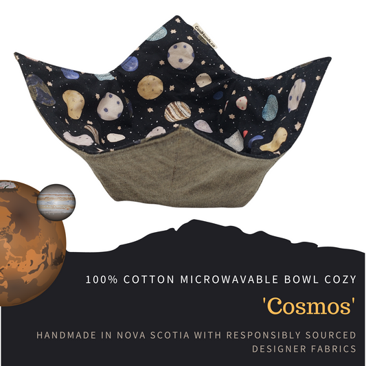 100% Cotton Microwavable Bowl Cozy - Cosmos